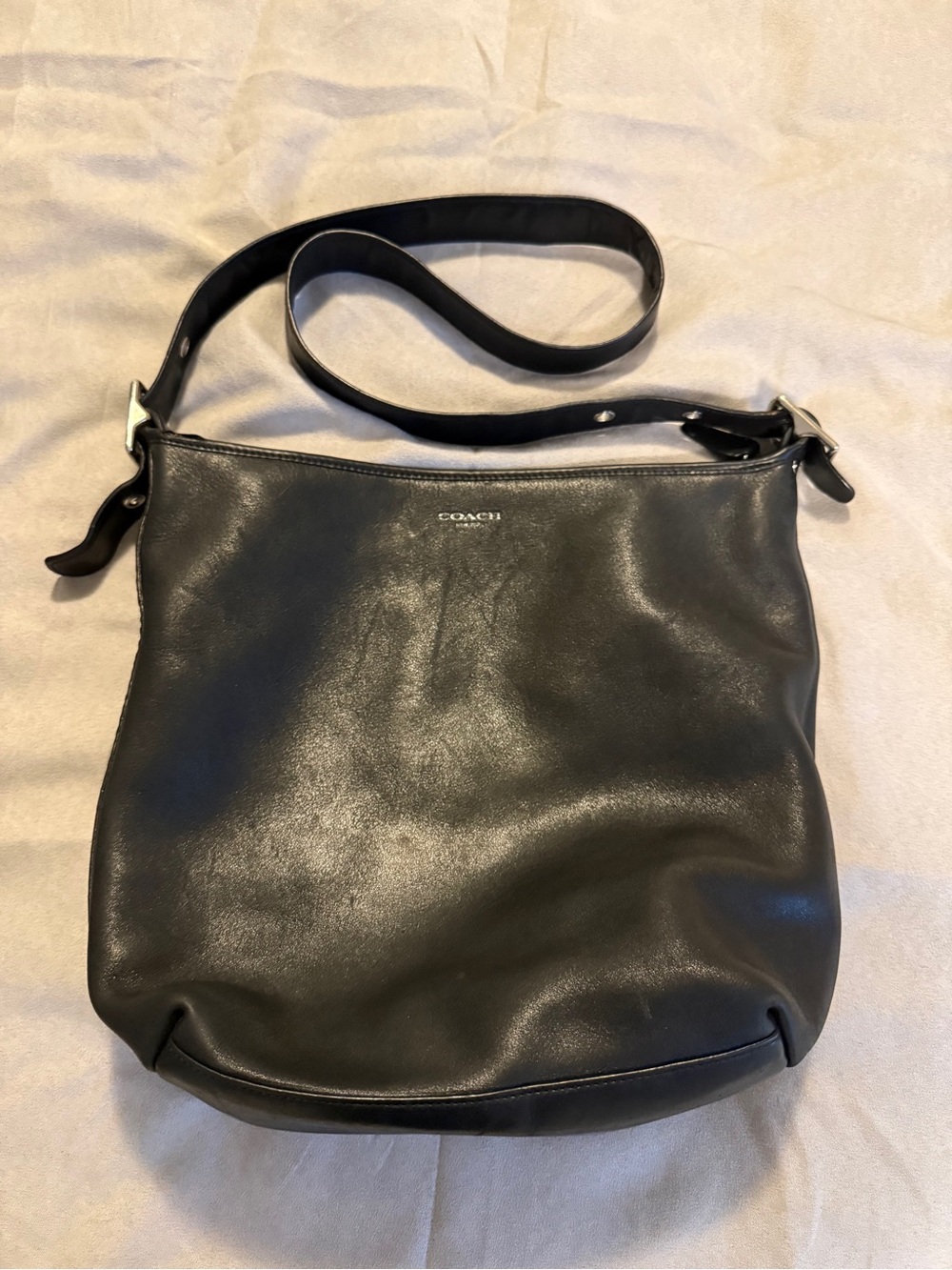 Coach Legacy Duffel Black Leather Crossbody Bag